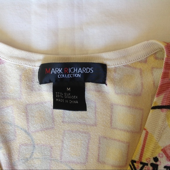 Silk blend v neck 3/4 sleeves knit pullover top - Picture 8 of 8